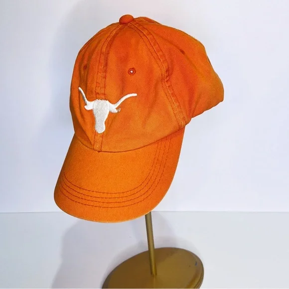 University of Texas Longhorns Orange Relaxed Fit Cotton Mens Baseball Cap - Picture 1 of 8